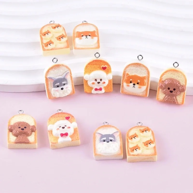 Resin Art Keychain - 10 قطع من قلادات الراتنج على