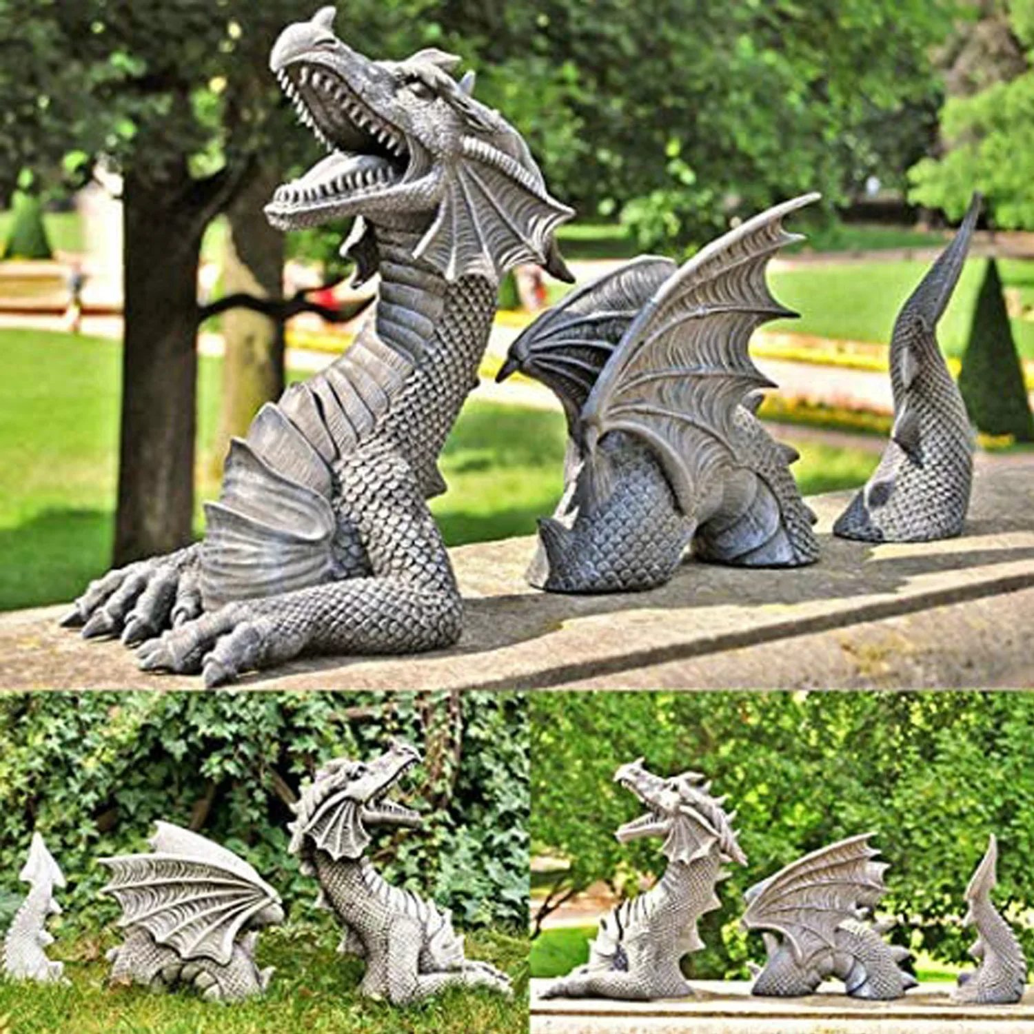 Resin Art Sculptures - التماثيل الراتنج التنين للحديقة ، نحت