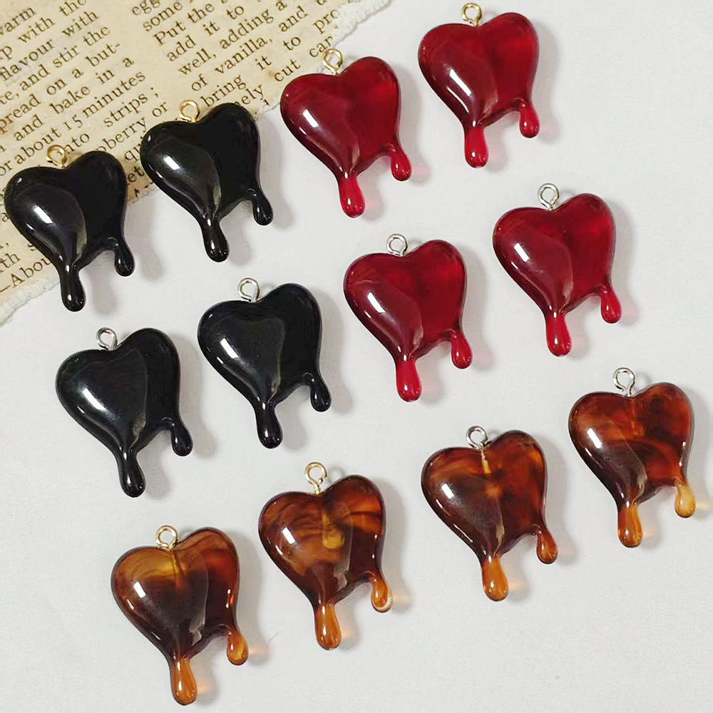 Resin Art Keychain - 10 قطع من تعليقات الراتنج على