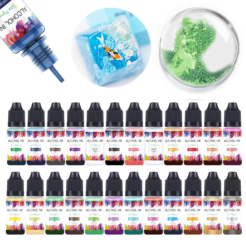 Resin Art Alcohol Ink - 10 مللي الفن الحبر الكحول الراتنج