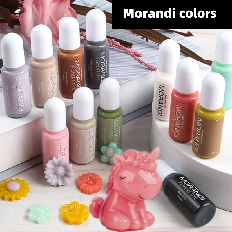 Resin Art Alcohol Ink - 24 ألوان Morandi صبغة ألوان غير