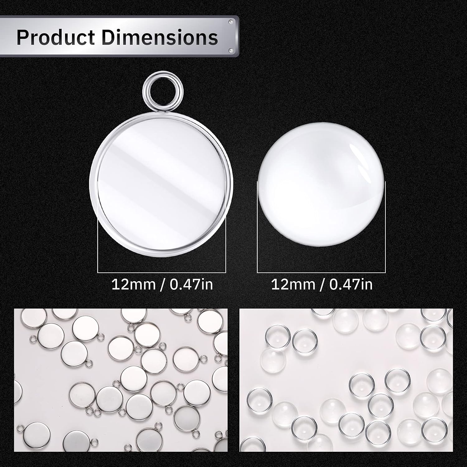 20 قطع الفولاذ المقاوم للصدأ ا - مراجعة Resin Art Keychain وسعره