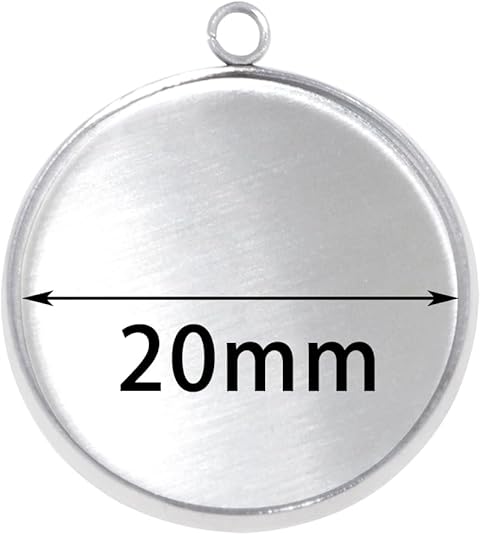 20 قطع الفولاذ المقاوم للصدأ ا - مراجعة Resin Art Keychain وسعره