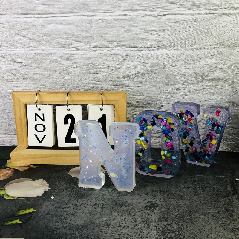 قوالب سيليكون كبيرة لصب الحروف - مراجعة Resin Art Alphabet وسعره