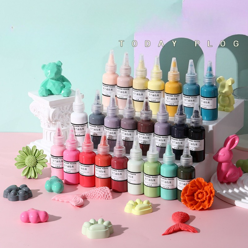 صبغة راتنجية موراندي 24 لونًا  - مراجعة Resin Color Paste وسعره