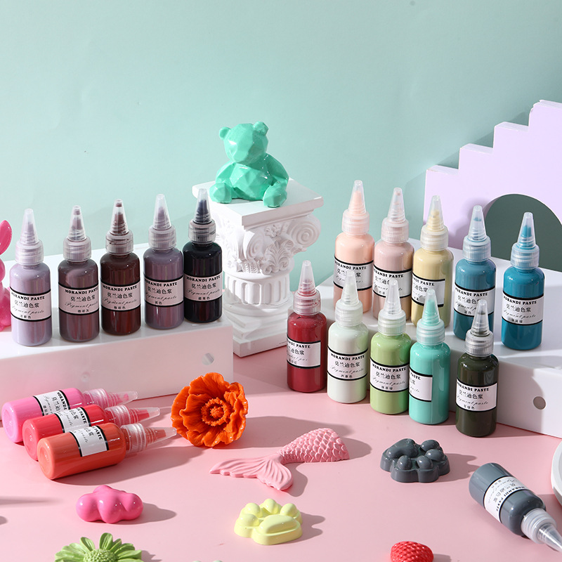 صبغة راتنجية موراندي 24 لونًا  - مراجعة Resin Color Paste وسعره