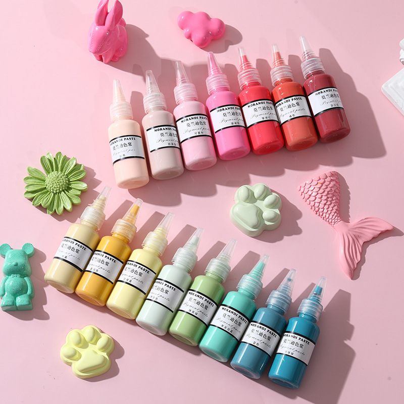 صبغة راتنجية موراندي 24 لونًا  - مراجعة Resin Color Paste وسعره