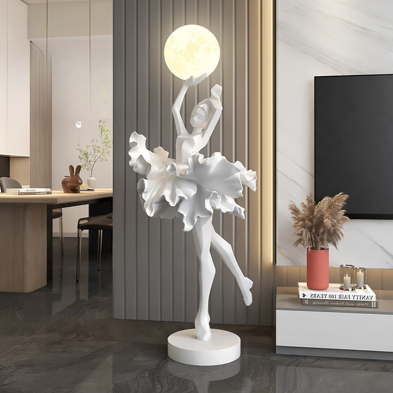 مصباح أرضي على شكل تمثال فني ت - مراجعة Resin Art On Floor وسعره