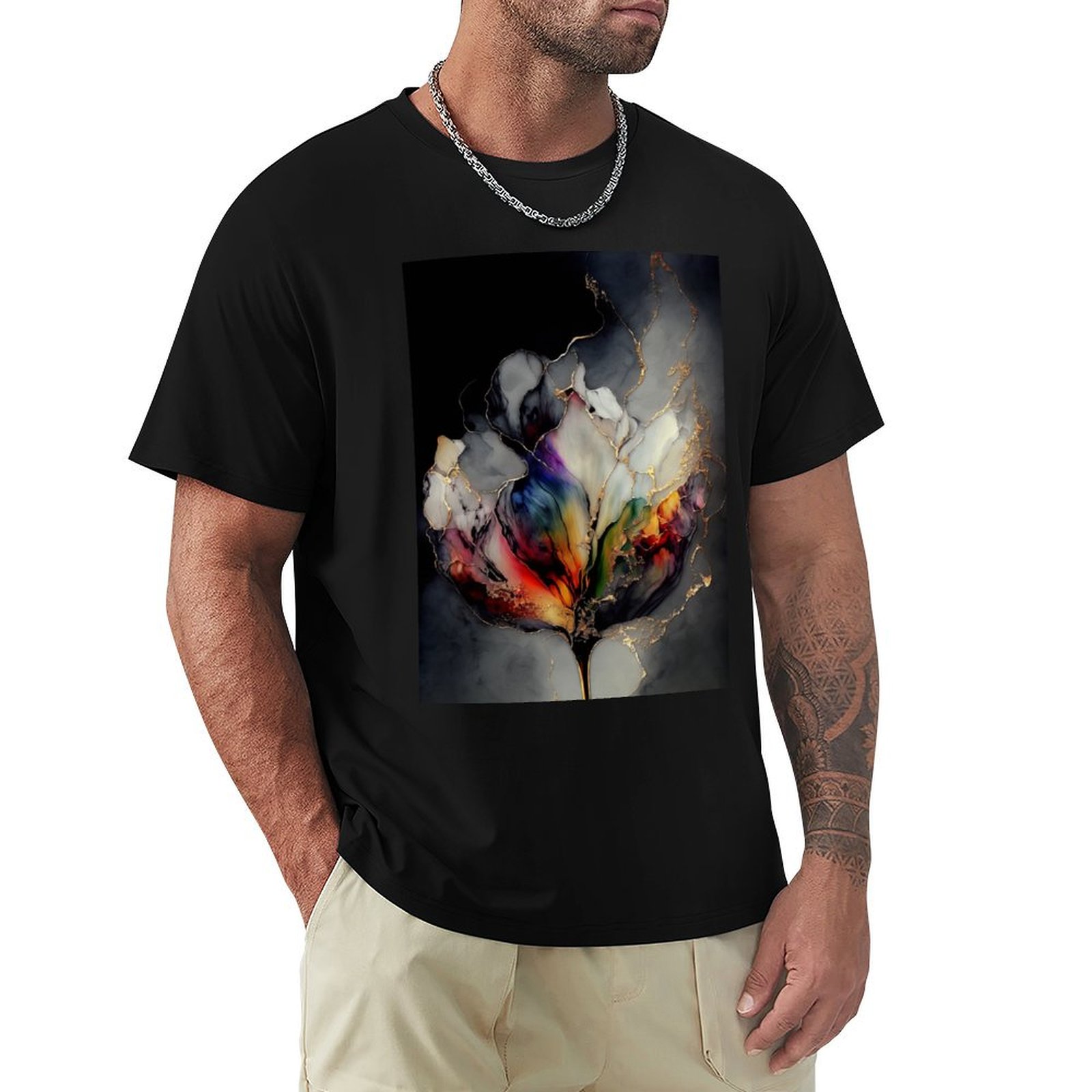 توليب سيمفوني - تي شيرت فني بح - مراجعة Resin Art Alcohol Ink وسعره