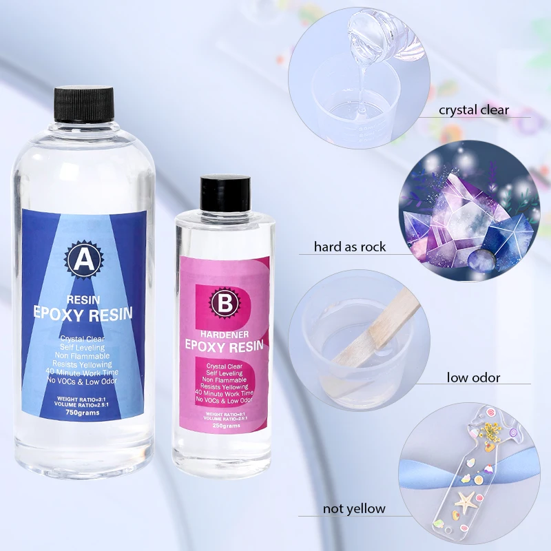 طقم راتنجات الايبوكسي كريستال  - مراجعة Resin Art Use وسعره