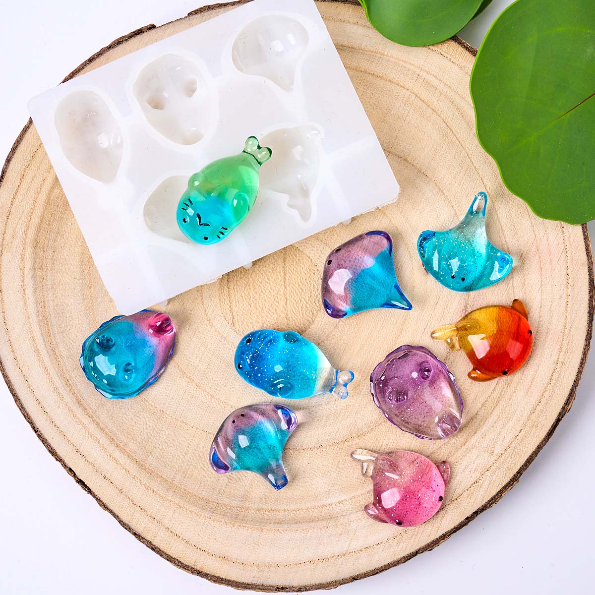 قالب سيليكون ثلاثي الأبعاد بتص - مراجعة Resin Art Keychain وسعره