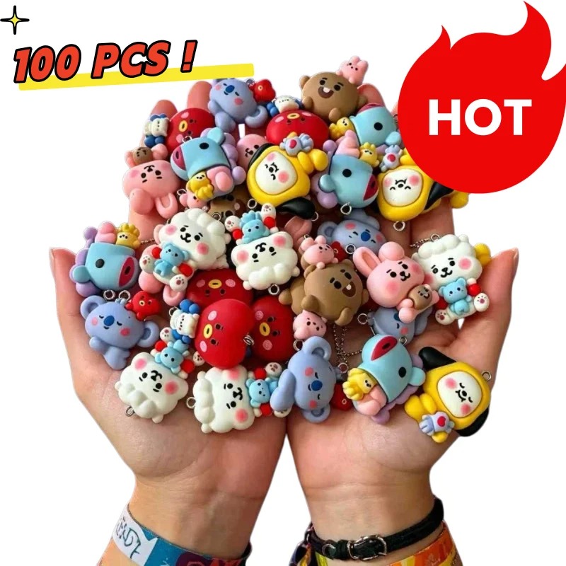 7 قطع من إكسسوارات BT21 الكرتو - مراجعة Resin Art Engagement وسعره