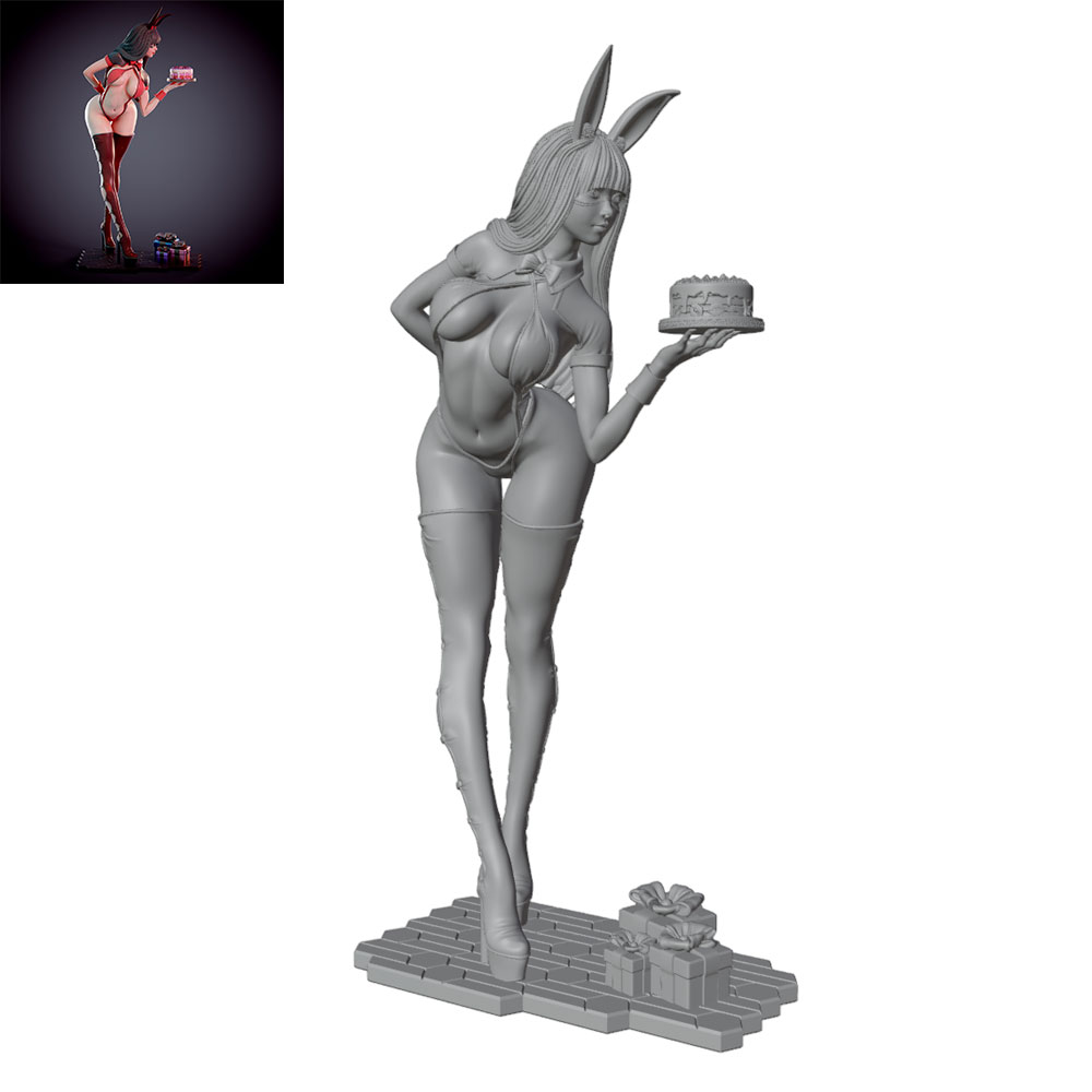 مجسم شخصية فتاة أرنب لحفلات ال - مراجعة Resin Art Sculptures وسعره