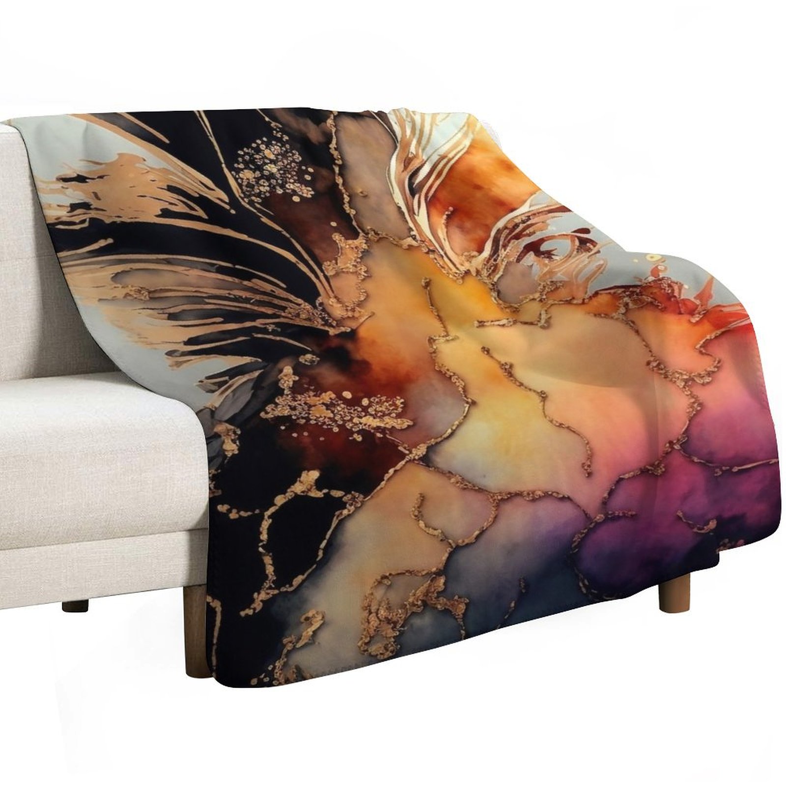 بطانية ناعمة ودافئة متعددة الا - مراجعة Resin Art Alcohol Ink وسعره