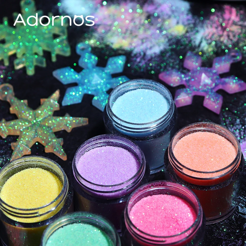 قزحي الألوان بريق السكر مسحوق  - مراجعة Resin Color Paste وسعره