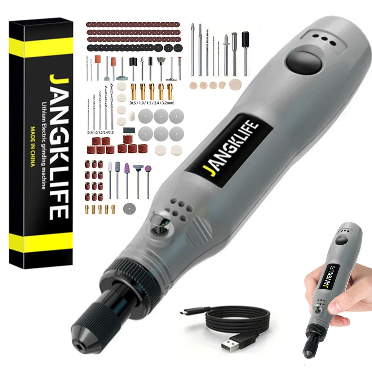 مجموعة أدوات دوارة لاسلكية USB - مراجعة Resin Art Drill Machine وسعره