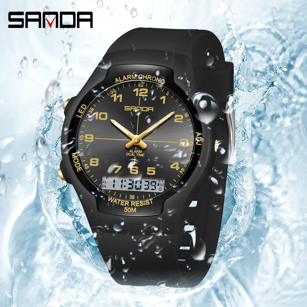 SANDA 6320 ساعة رياضية جديدة م - مراجعة Resin Art Underwater وسعره