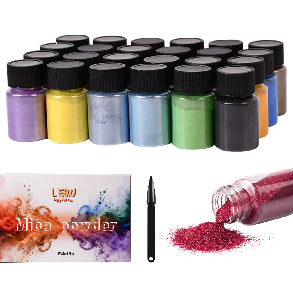 مسحوق ميكا متغير اللون بـ 24 ل - مراجعة Resin Color Paste وسعره