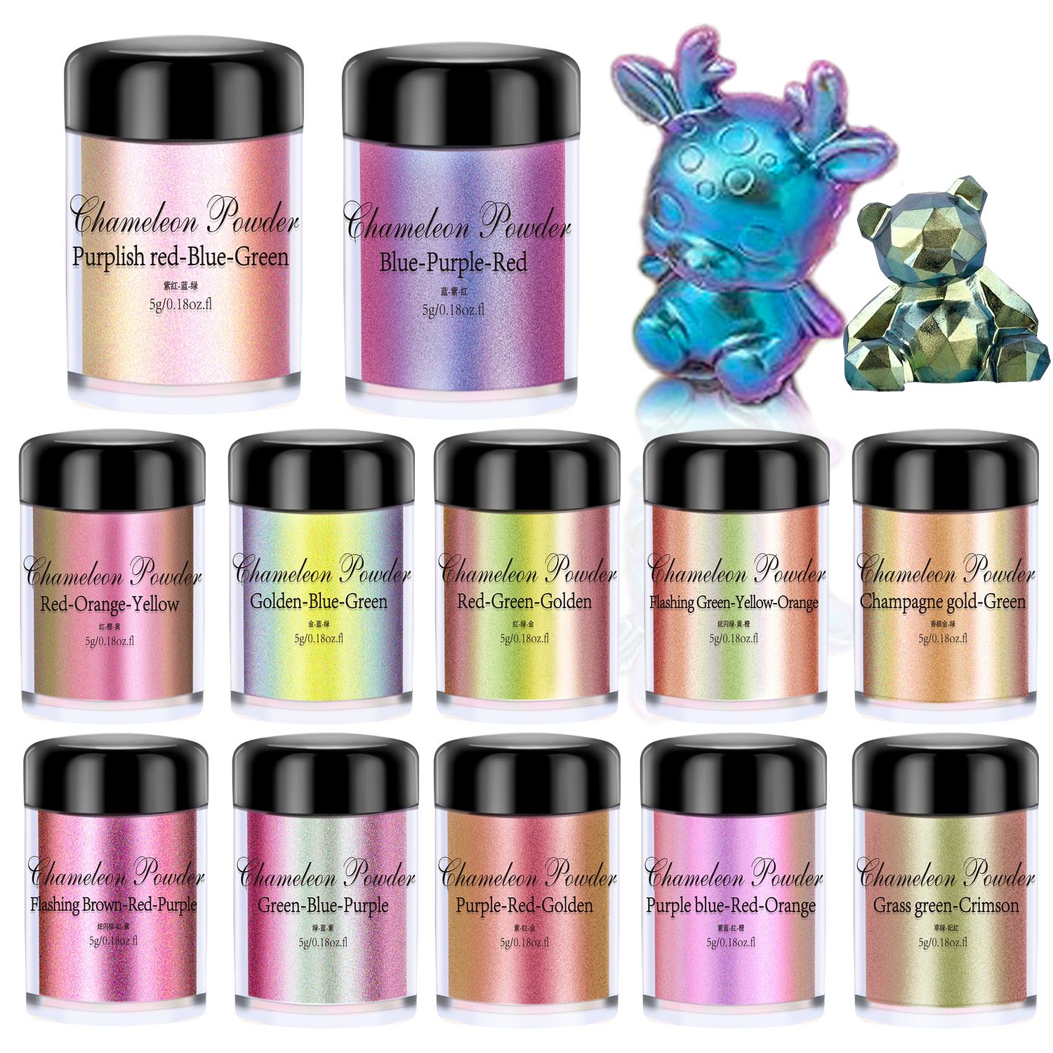 5 جرام الحرباء مسحوق مسمار تلط - مراجعة Resin Color Paste وسعره